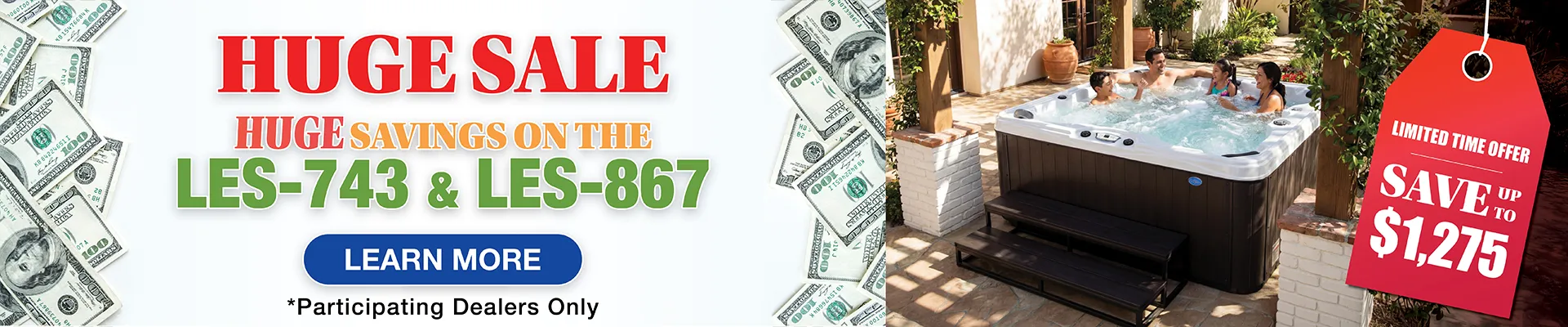 Calspas hot tub being used in a family setting - Troy